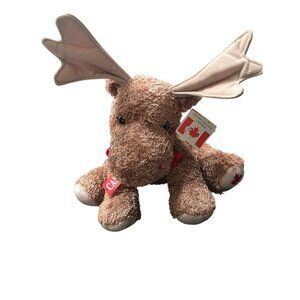 Wild Wonderz Canada Brown Moose 12"' Plush Stuffed Animal